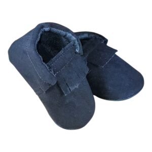 Mocasín negro gamuza