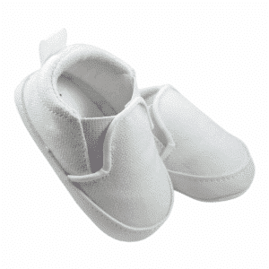Tenis blanco de lona Unisex slip-on