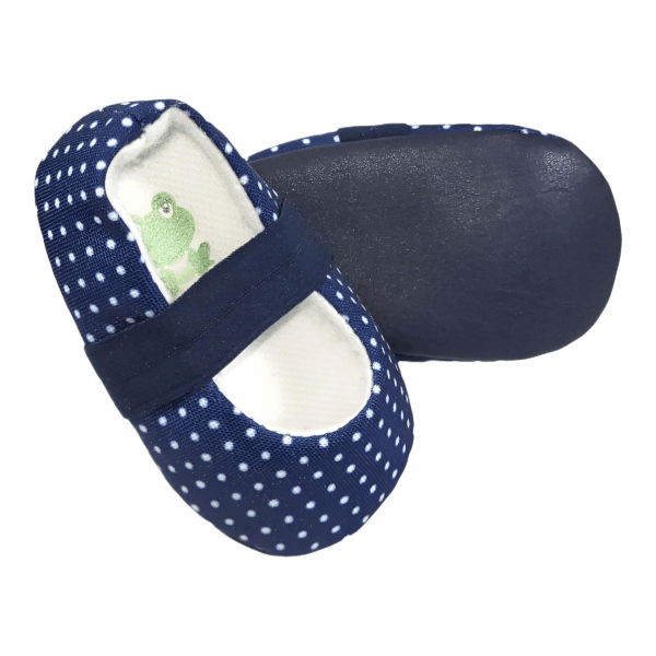 Balerina boleada azul / blanco