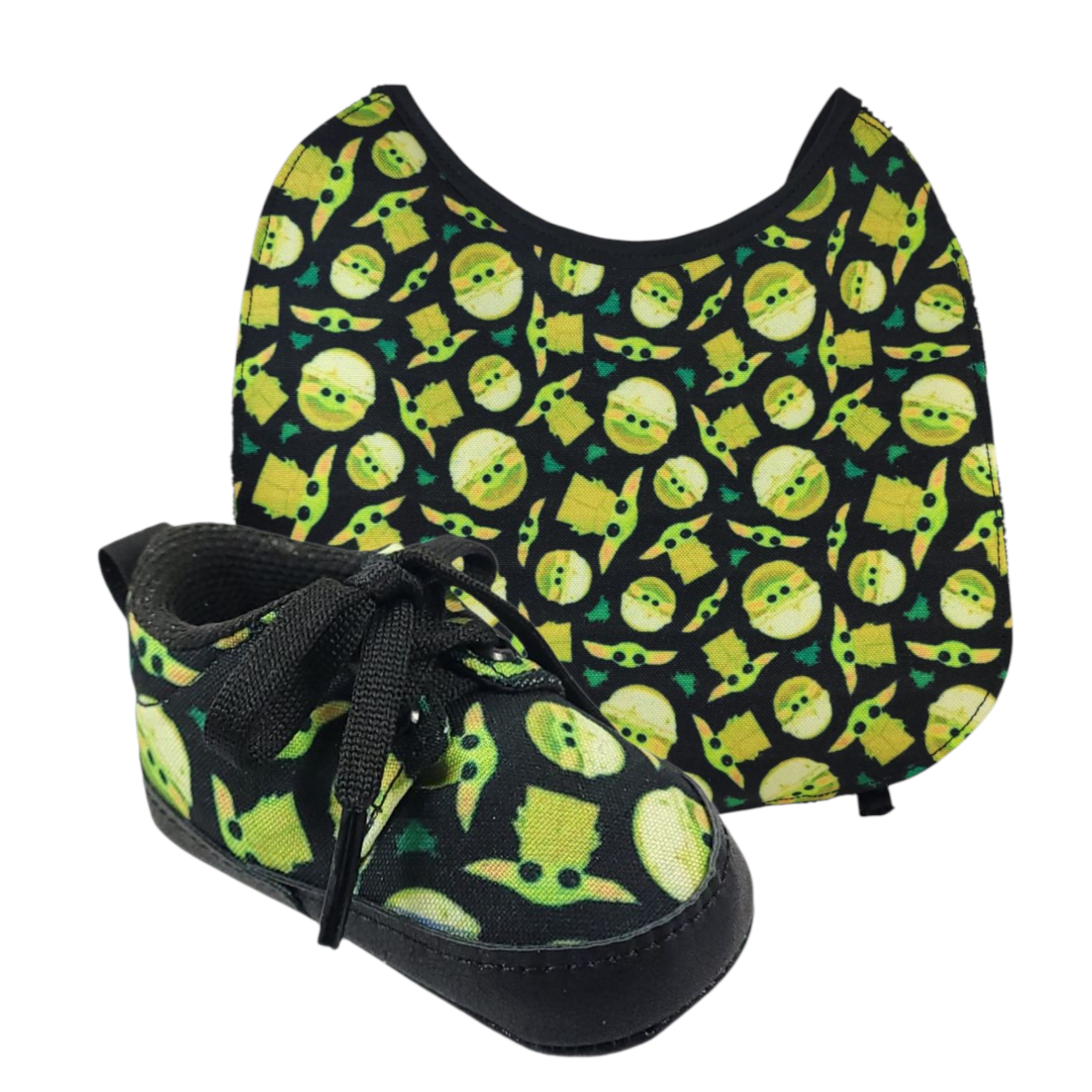 Kit tenis y babero Baby Yoda