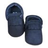 Mocasín negro gamuza