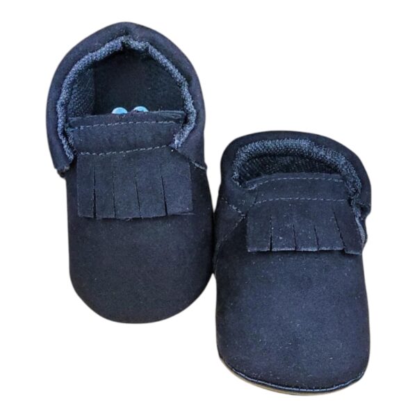 Mocasín negro gamuza