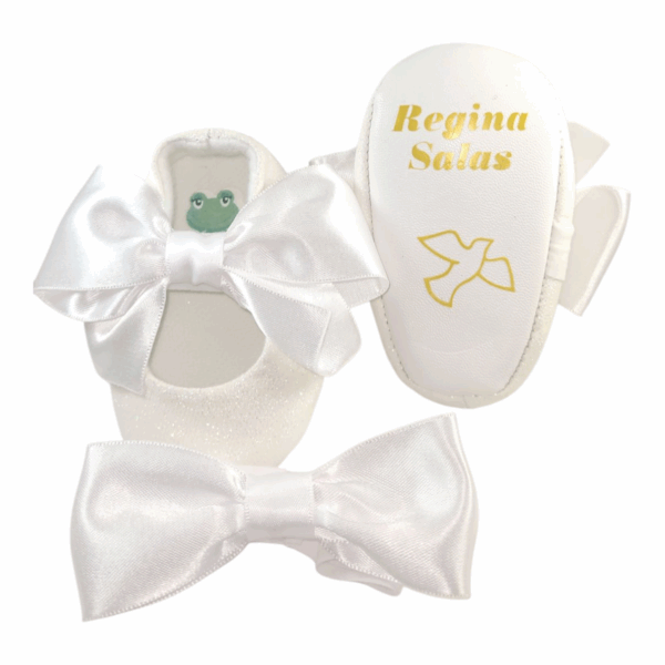 Kit balerina con moño color blanco Personalizado