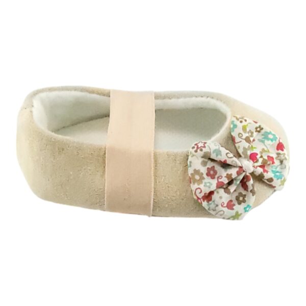 Balerina Beige con Moño Estampado - Imagen 2