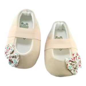 Balerina Beige con Moño Estampado