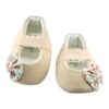 Balerina con moño estampado beige