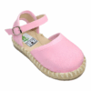 Alpargata rosa para niña tipo sandalia