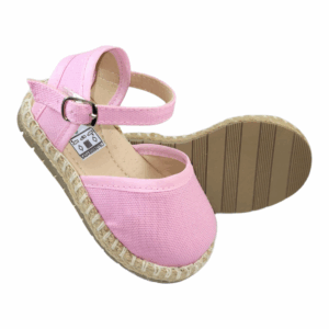Alpargata rosa para niña tipo sandalia